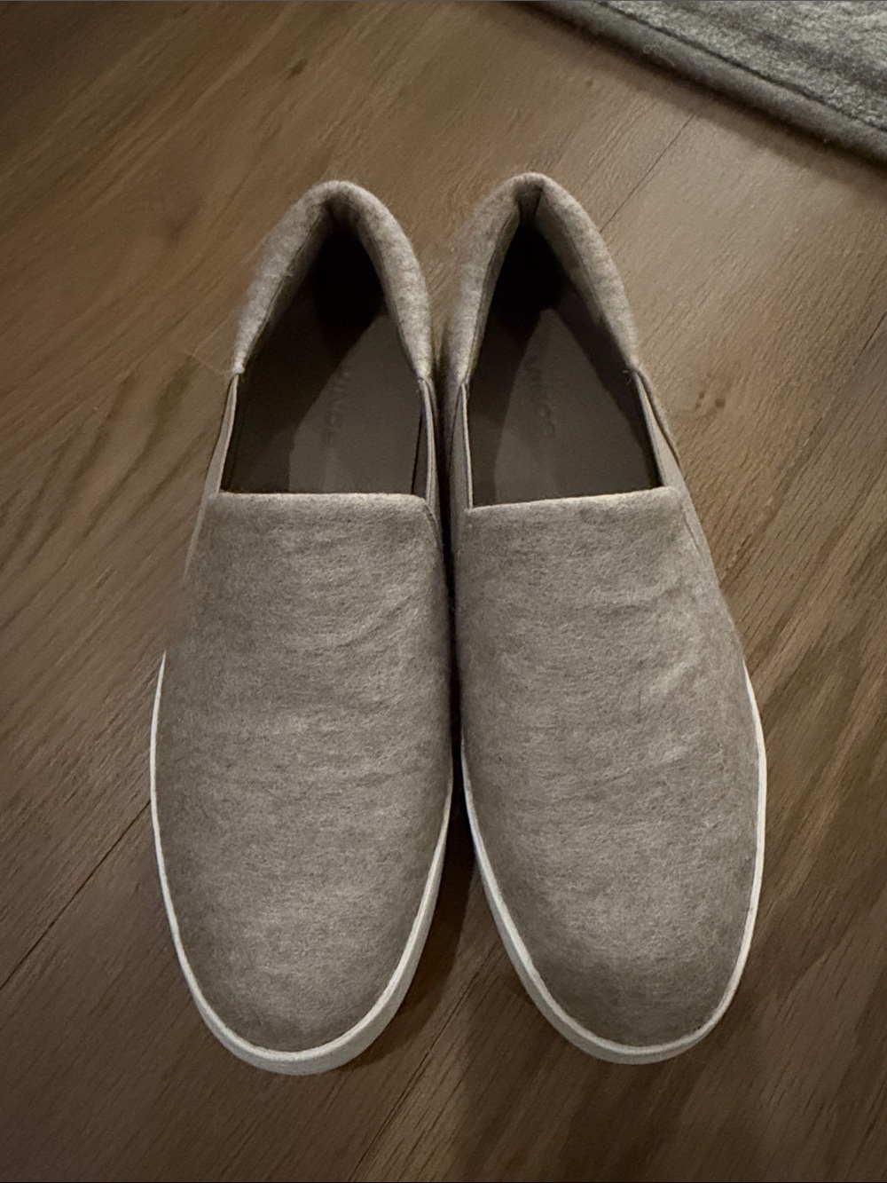 Vince Women's Slip-On Sneakers in Light Taupe and White